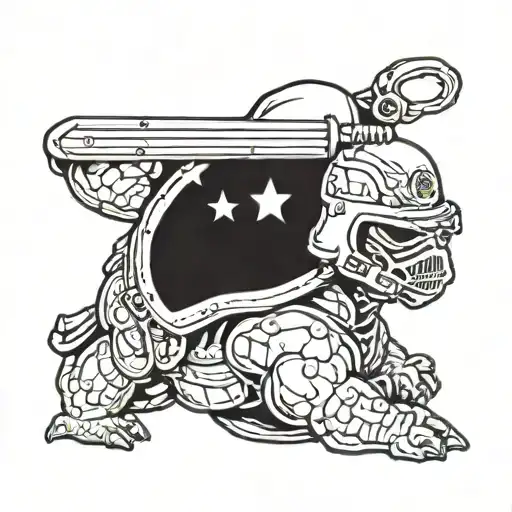 usmc, batter powered grunt  tattoo design idea