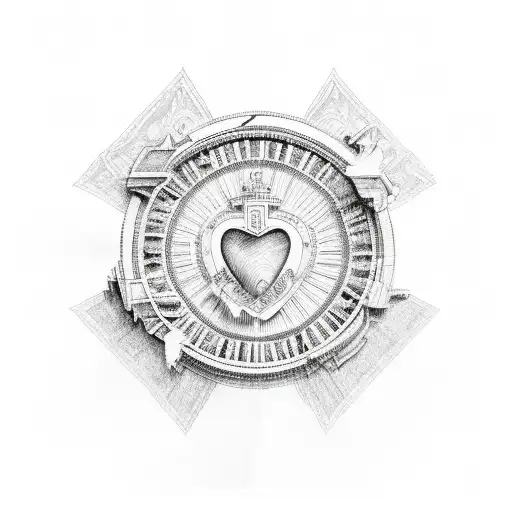 sagrado corazon de jesus tattoo design idea