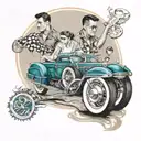 ford rockabilly  tattoo design idea