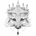 Haunted carousel tattoo design idea