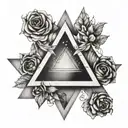 AA triangle tattoo tattoo design idea