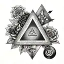 AA triangle tattoo tattoo design idea