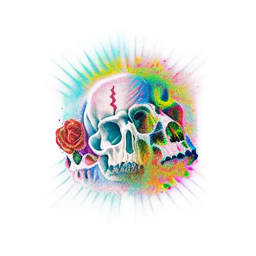 Leon del orgullo pecado capital tecnológico tattoo design idea