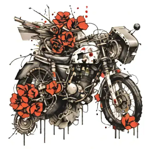 walk by faith not by sight, flowers surrounding tattoo design idea