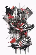 walk by faith  not by sight tattoo design idea