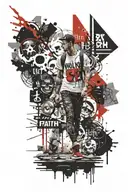 walk by faith  not by sight tattoo design idea