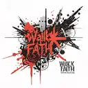 walk by faith not by sight tattoo design idea