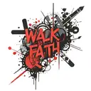 walk by faith not by sight tattoo design idea