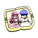 Bart y lisa tattoo design idea