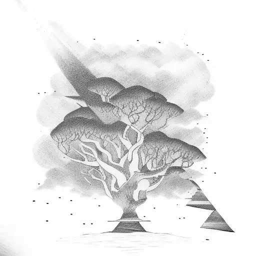 Philippines trees family Air Force tattoo design idea