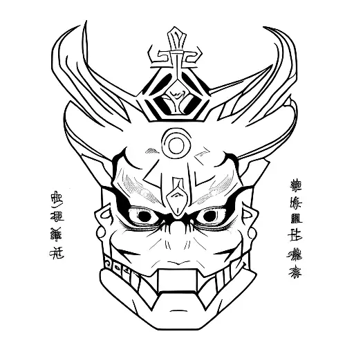 jjk malevolent shrine tattoo design idea