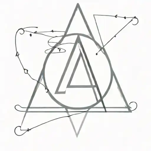 Deathly Hallows symbol from the Harry Potter tattoo design idea