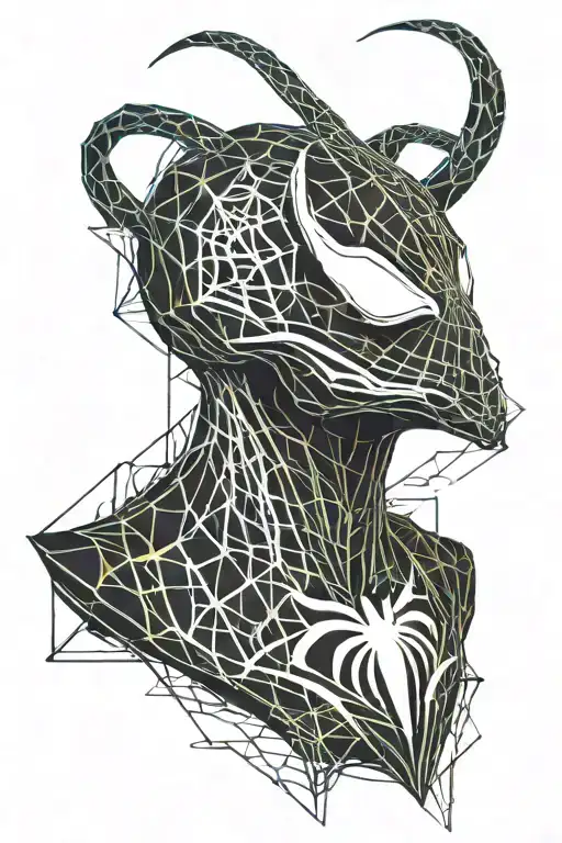 spider-man venom suit tattoo design idea