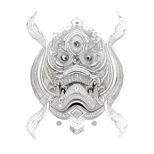 Borneo tribal  tattoo design idea