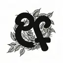 wreath with number 2006 tattoo design idea