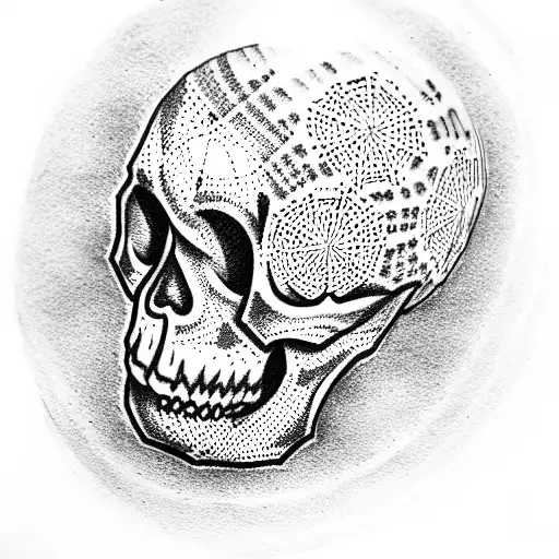 Skull tattoo design idea