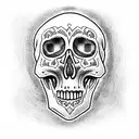 Skull tattoo design idea