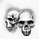 Skull tattoo design idea