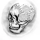Skull tattoo design idea