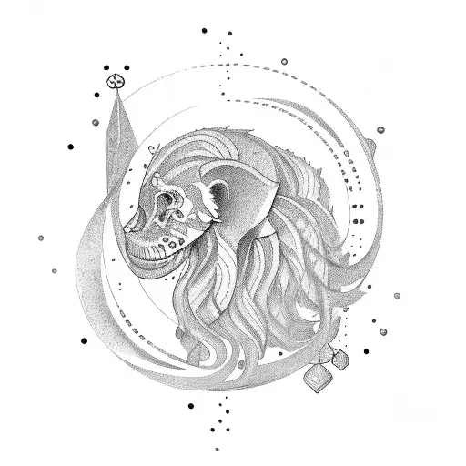 Leo Aquarius  tattoo design idea