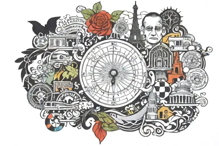 London, Puerto Rico, Chicago, Boston, New York, San Francisco, Charleston tattoo design idea