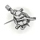 teenage mutant ninja turtles sleeve tattoo design idea