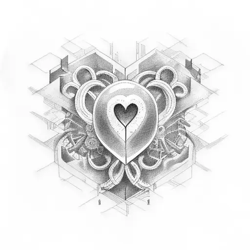 heart EKG tattoo  tattoo design idea