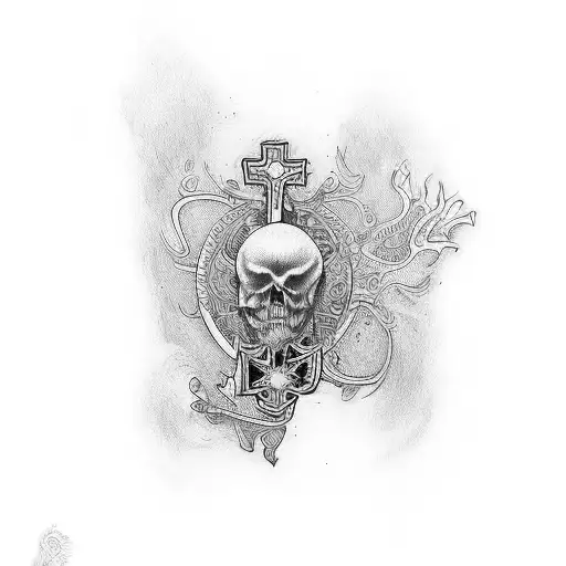 croatian tattoo with a cross tattoo design idea