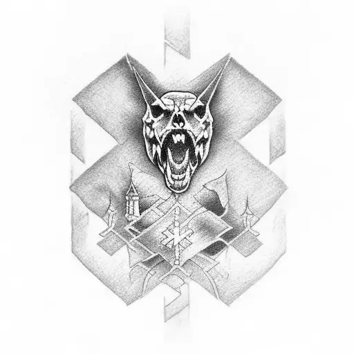 croatia tattoo with a cross tattoo design idea