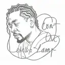 kendrick lamar count me out  tattoo design idea