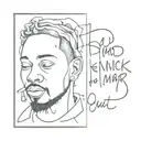 kendrick lamar count me out  tattoo design idea