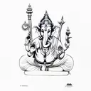 GANESHA,SAI BABA,SHIVA,VENKTESWARRA,ANJENEYA tattoo design idea