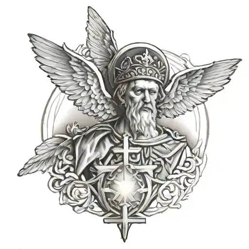 Roman Catholic inspired tattoo tattoo design idea