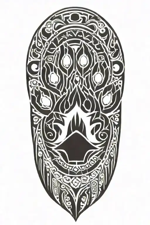 bear paw tattoo design idea
