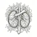 two kidneys tattoo design idea