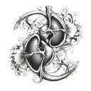 two kidneys tattoo design idea