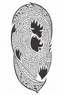 bear claw tattoo design idea