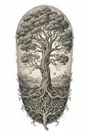 kidney tree of life tattoo design idea