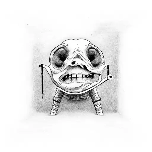 trust no one writing tattoo design idea