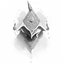 trust no one  tattoo design idea