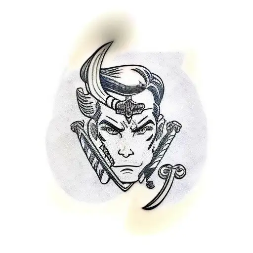 Role-playing game character tattoo design idea