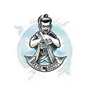 Role-playing game character tattoo design idea