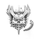 Role-playing game character tattoo design idea
