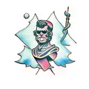 Role-playing game character tattoo design idea