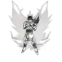 goku batman praying hands of drake tattoo design idea