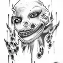 ghoul tattoo design idea