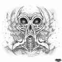 ghoul tattoo design idea