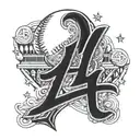 la dodgers tattoo design idea