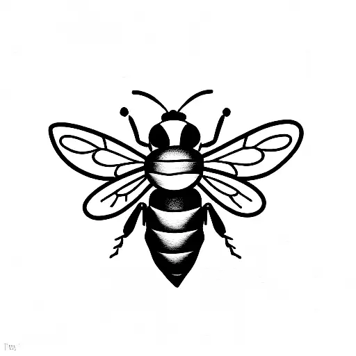 Honey Bee tattoo design idea