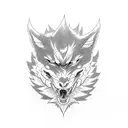 kurama e naruto  tattoo design idea